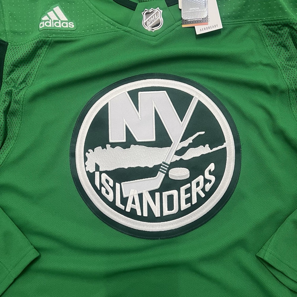 Adidas Size‎ 52 NHL NY Rangers St. Patrick's Day Authentic Jersey - Picture 4 of 6